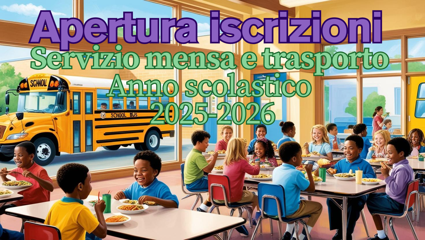 apertura iscrizioni servizio mensa e trasporto Anno scolastico 20252026 Immagine anteprima